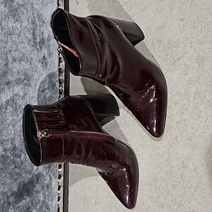 Alias Mae Maroon Ankle Boots
